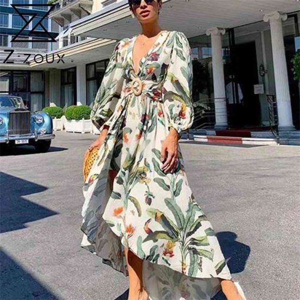 women dress deep v neck printed bohemia es long print floral maxi belt high waist asymmetry es 210513, Black;gray
women dress deep v neck printed bohemia es long print floral maxi belt high waist asymmetry es 210513, Black;gray