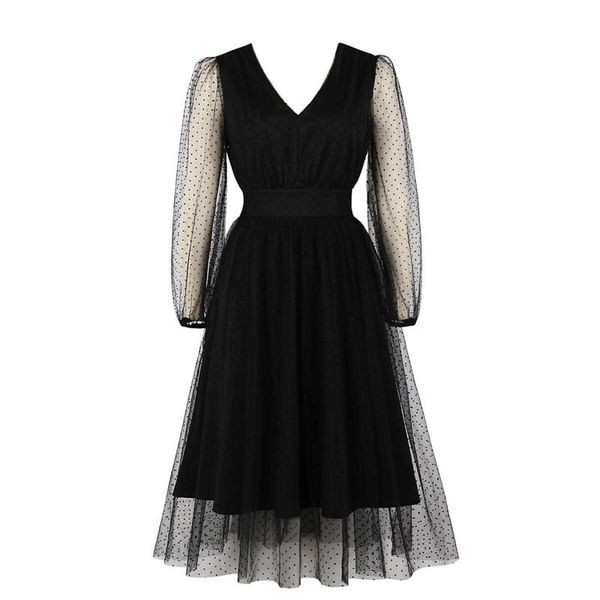 autumn dress 2021 retro temperament long light mature style fashion stitching elegant and comfortable long-sleeved casual dresses, Black;gray
autumn dress 2021 retro temperament long light mature style fashion stitching elegant and comfortable long-sleeved casual dresses, Black;gray