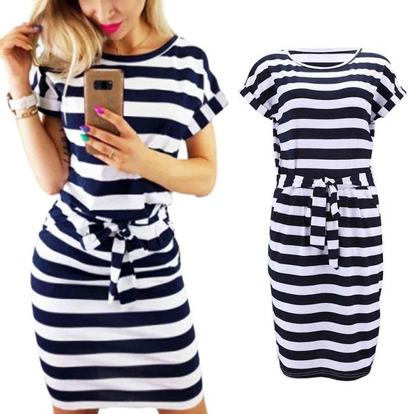 casual striped sukienka business dress for women bodycon midi office belts elastic waistline black robe femme 2021, Black;gray
casual striped sukienka business dress for women bodycon midi office belts elastic waistline black robe femme 2021, Black;gray