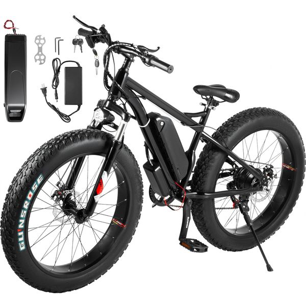 usa stock 26inch 350w motor alloy fat tire electric snow ebike 48v10a lithium battery, Silver;blue
usa stock 26inch 350w motor alloy fat tire electric snow ebike 48v10a lithium battery, Silver;blue