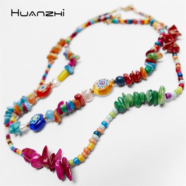 chains huanzhi 2pcs/set boho necklace 2021 natural colorful irregular gravel rice beads beaded ethnic set for women jewelry, Silver
chains huanzhi 2pcs/set boho necklace 2021 natural colorful irregular gravel rice beads beaded ethnic set for women jewelry, Silver