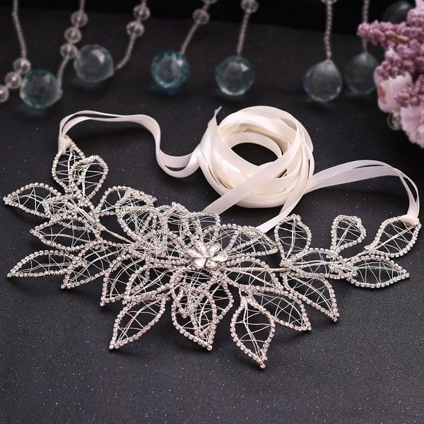 wedding sashes zmsh256-s belt flowers for dresses bridal with rhinestones silver crystal bride's accessories belts women, White
wedding sashes zmsh256-s belt flowers for dresses bridal with rhinestones silver crystal bride's accessories belts women, White
