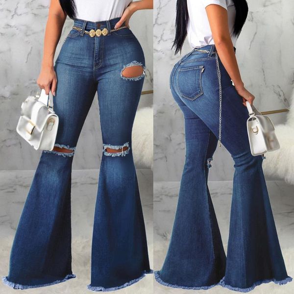 women's jeans fashion womens pants hole button zipper pocket casual denim flares wide leg slim pantalones de mujer ladies trouser, Blue
women's jeans fashion womens pants hole button zipper pocket casual denim flares wide leg slim pantalones de mujer ladies trouser, Blue