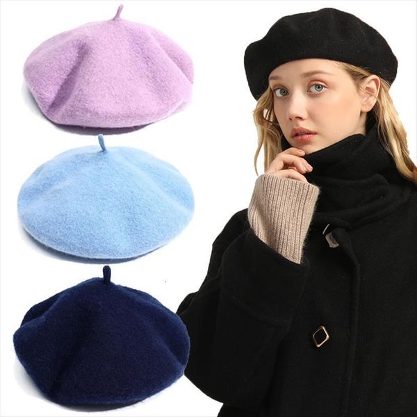 retro girl solid color beret french artist warm wool winter beanie hat vintage plain elegant ladies, Blue;gray
retro girl solid color beret french artist warm wool winter beanie hat vintage plain elegant ladies, Blue;gray