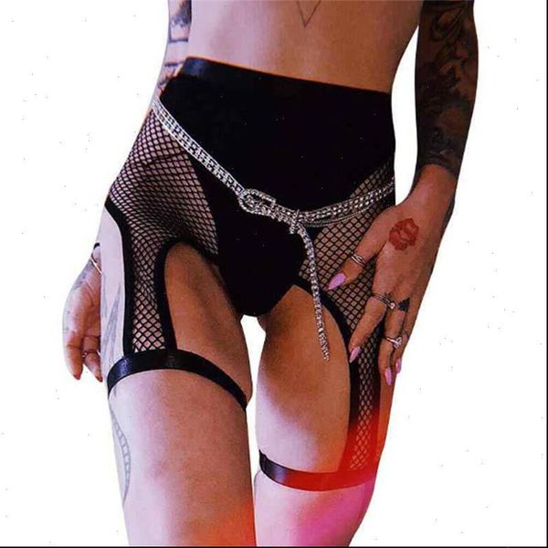 mesh panties hollow out women shorts fishnet design special trousers streetwear, White;black
mesh panties hollow out women shorts fishnet design special trousers streetwear, White;black