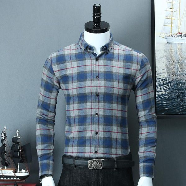 men's casual shirts (without chest pocket )high grade 100% cotton turn down dollar long sleeved men plaid soft comfortable checked shir, White;black
men's casual shirts (without chest pocket )high grade 100% cotton turn down dollar long sleeved men plaid soft comfortable checked shir, White;black