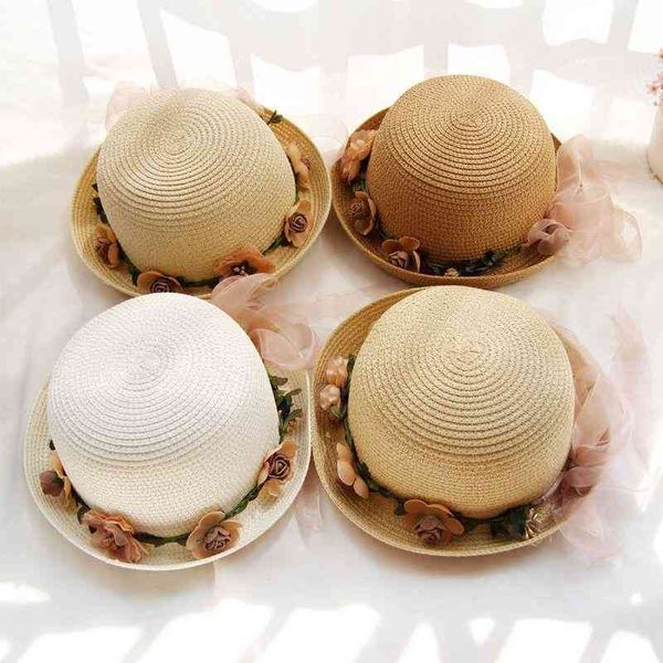 brand cap wide brim hats 2021 parent-child summer women's sun hat bucket beige lace bowknot flowers ribbon flat stra, Blue;gray
brand cap wide brim hats 2021 parent-child summer women's sun hat bucket beige lace bowknot flowers ribbon flat stra, Blue;gray