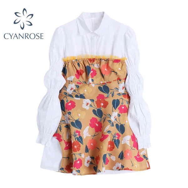 dress sets women white puff long sleeve shirt dress and floral print hem cropped skirt ladies outfits mori girl loose dress 2pcs 210417, Black;gray
dress sets women white puff long sleeve shirt dress and floral print hem cropped skirt ladies outfits mori girl loose dress 2pcs 210417, Black;gray