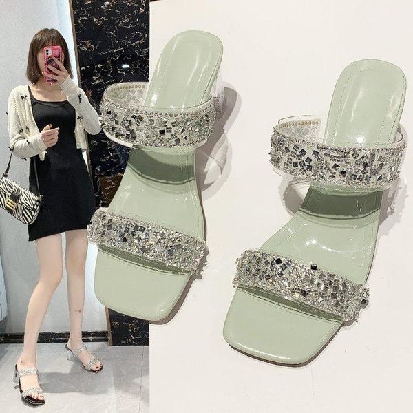 sandals plus size summer women clear heels fashion open toes rhinestone mules high woman slippers1, Black
sandals plus size summer women clear heels fashion open toes rhinestone mules high woman slippers1, Black