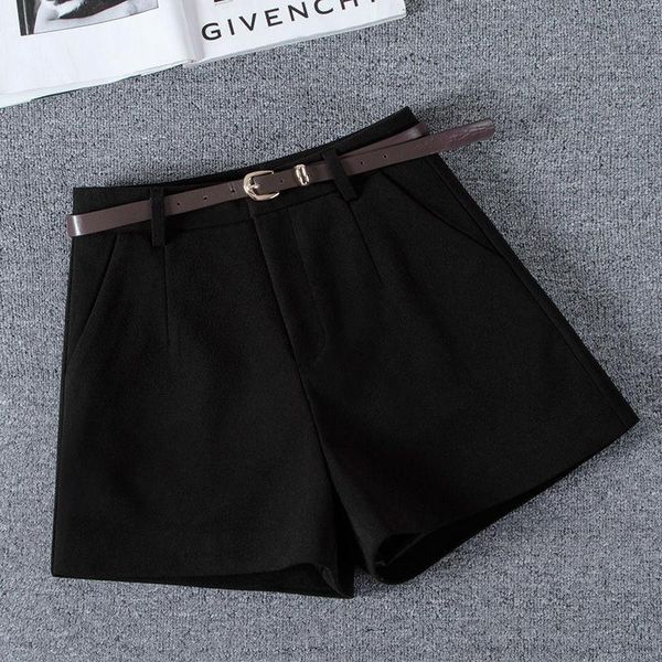 women's shorts 2021 autumn winter fashion high waist wool female loose wide-leg ladies warm woolen boots q846, White;black
women's shorts 2021 autumn winter fashion high waist wool female loose wide-leg ladies warm woolen boots q846, White;black