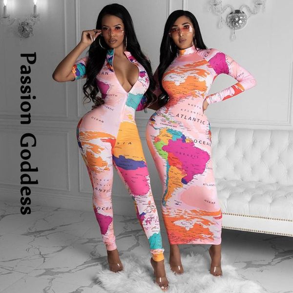 women's jumpsuits & rompers women map printed short sleeve skinny turtleneck dance party overalls joggers elastic slim cool, Black;white
women's jumpsuits & rompers women map printed short sleeve skinny turtleneck dance party overalls joggers elastic slim cool, Black;white