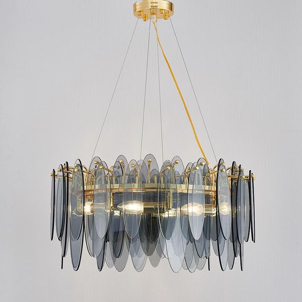 american minimalist light luxury living room glass chandelier post modern bedroom art designer model pendant lamps
american minimalist light luxury living room glass chandelier post modern bedroom art designer model pendant lamps