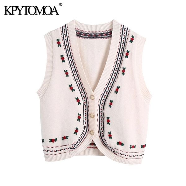 women sweet fashion floral appliques knitted vest sweater sleeveless button-up female waistcoat chic 210420, Black
women sweet fashion floral appliques knitted vest sweater sleeveless button-up female waistcoat chic 210420, Black