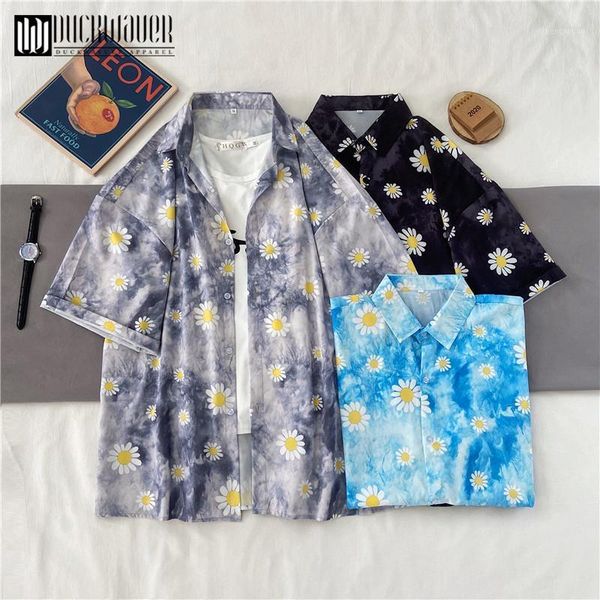 women's blouses & shirts duckwaver big size tie-dye women short sleeve 2021 spring-summer fashion ladies casual loose daisy print, White
women's blouses & shirts duckwaver big size tie-dye women short sleeve 2021 spring-summer fashion ladies casual loose daisy print, White