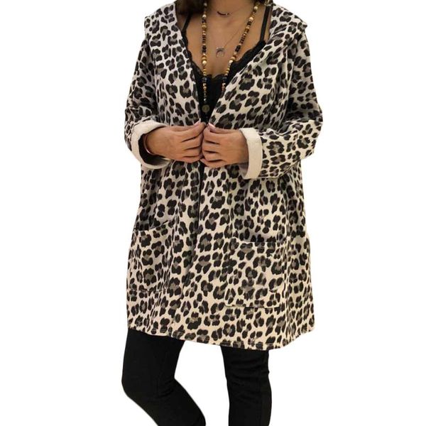 women's jackets women long leopard coat spring autumn size plus outwear cardigan open stitch jacket hooded 2021 fashion lady, Black;brown
women's jackets women long leopard coat spring autumn size plus outwear cardigan open stitch jacket hooded 2021 fashion lady, Black;brown