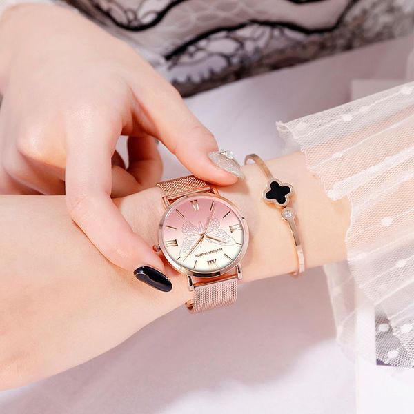 wristwatches drop ladies watches luxury female butterfly dial design women stainless steel for wrist watche, Slivery;brown
wristwatches drop ladies watches luxury female butterfly dial design women stainless steel for wrist watche, Slivery;brown