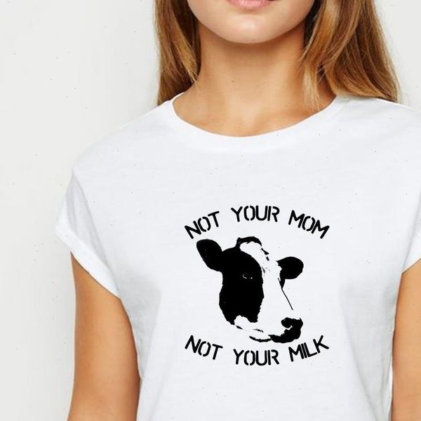 t women shirt female vegetarian not your milk spring summer tee streetwear printing vestidos round neck shirts, White
t women shirt female vegetarian not your milk spring summer tee streetwear printing vestidos round neck shirts, White