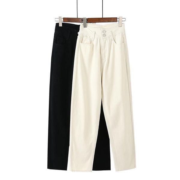 women's pants & capris 2021 fashion high waist denim vintage casual solid pockets harem harajuku streetwear trousers, Black;white
women's pants & capris 2021 fashion high waist denim vintage casual solid pockets harem harajuku streetwear trousers, Black;white