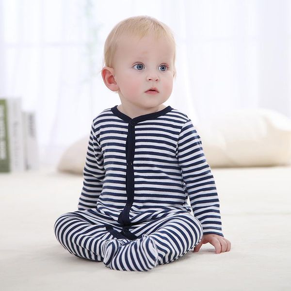 footies 2021 winter soft and comfortable baby clothes 100% cotton black stripped sleepwear climb clothing, Blue
footies 2021 winter soft and comfortable baby clothes 100% cotton black stripped sleepwear climb clothing, Blue