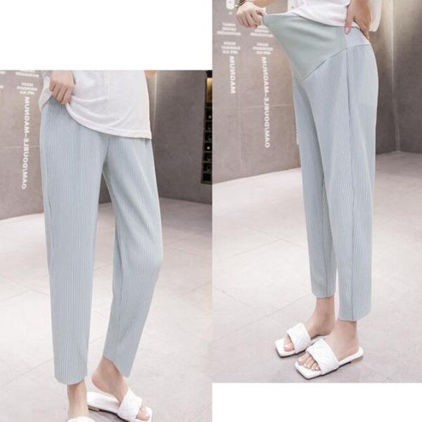 draped chiffon maternity pants summer thin pleated wide leg loose straight belly for pregnant women bottoms, White
draped chiffon maternity pants summer thin pleated wide leg loose straight belly for pregnant women bottoms, White