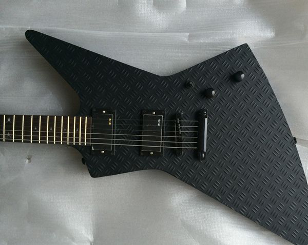 mx250 james hetfield matte black diamond plate explorer electric guitar deer head inlay, china emg pickups, super rare axe
mx250 james hetfield matte black diamond plate explorer electric guitar deer head inlay, china emg pickups, super rare axe