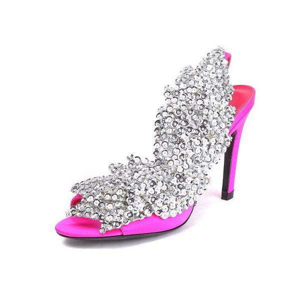 women bling ankle strap stain sandal fish toe woman stiletto slingbacks sequins ladies thin high heels shoes sandals, Black
women bling ankle strap stain sandal fish toe woman stiletto slingbacks sequins ladies thin high heels shoes sandals, Black