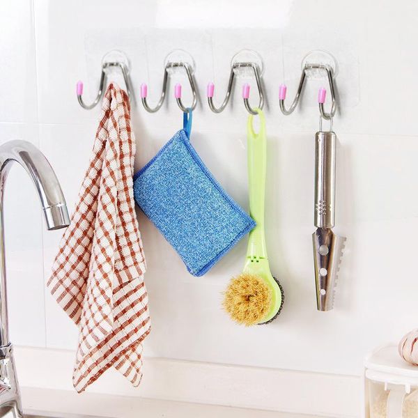 pieces of nail-seamless stickers stainless steel double hook door porch key bag debris storage home hooks & rails
pieces of nail-seamless stickers stainless steel double hook door porch key bag debris storage home hooks & rails