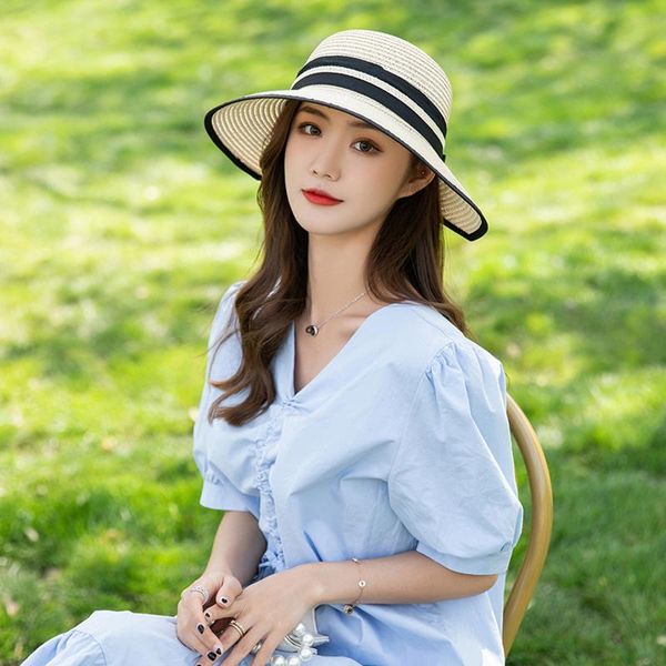 wide brim hats women sun shade cap summer straw weavn brims hat outdoor sunscreen beach floppy girls foldable travel caps, Blue;gray
wide brim hats women sun shade cap summer straw weavn brims hat outdoor sunscreen beach floppy girls foldable travel caps, Blue;gray