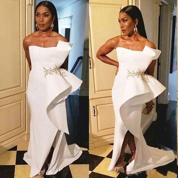 split mermaid prom dresses chic one shoulder pearls evening gowns glamorous sleeveless white long party formal, Black
split mermaid prom dresses chic one shoulder pearls evening gowns glamorous sleeveless white long party formal, Black