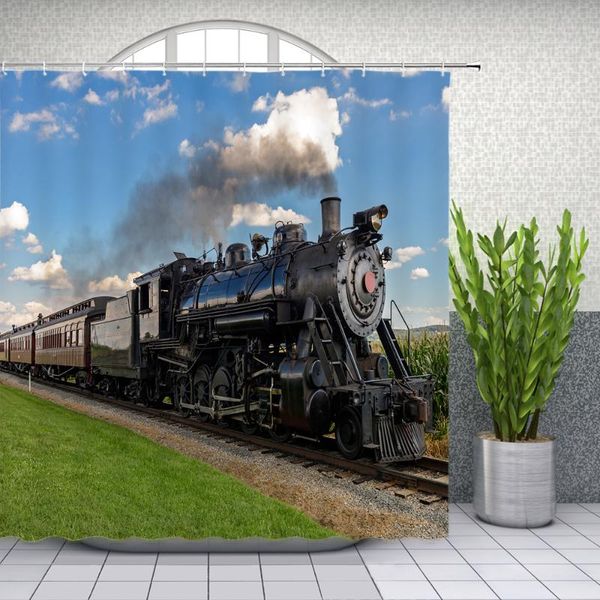shower curtains retro train steam engine natural scenery bathroom decor home bathtub waterproof polyester fabric curtain set
shower curtains retro train steam engine natural scenery bathroom decor home bathtub waterproof polyester fabric curtain set