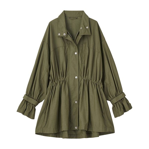 spring all-match long sleeve women trench pleated bandage slim female coat japan fashion casual windbreaker 210514, Tan;black
spring all-match long sleeve women trench pleated bandage slim female coat japan fashion casual windbreaker 210514, Tan;black