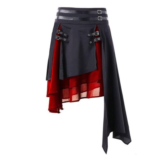 vintage skirts women irregular hem slit leather buckle chiffon skirt spring plus size lugentolo, Black
vintage skirts women irregular hem slit leather buckle chiffon skirt spring plus size lugentolo, Black