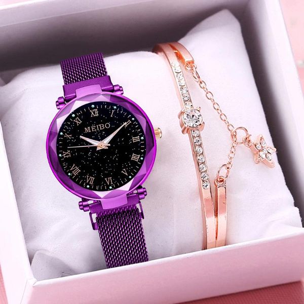 wristwatches women magnet buckle starry sky luminous roma watch bracelet set luxury meibo ladies mesh belt quartz relogio feminino, Slivery;brown
wristwatches women magnet buckle starry sky luminous roma watch bracelet set luxury meibo ladies mesh belt quartz relogio feminino, Slivery;brown
