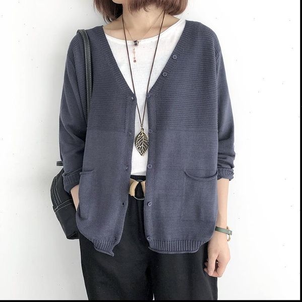 knit thin autumn cardigan v women sweaters neck long sleeve solid color big size loose coat, White;black
knit thin autumn cardigan v women sweaters neck long sleeve solid color big size loose coat, White;black