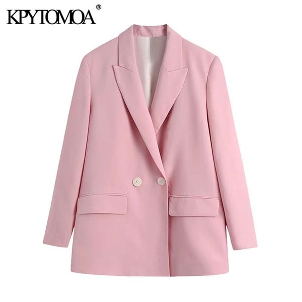 kpytomoa women fashion double breasted loose fitting blazers vintage long sleeve pockets female outerwear chic veste femme 211006, White;black
kpytomoa women fashion double breasted loose fitting blazers vintage long sleeve pockets female outerwear chic veste femme 211006, White;black