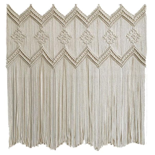 party decoration wall hanging macrame curtain bohemian handwoven tapestry perfect door for bedroom wedding 85x90cm
party decoration wall hanging macrame curtain bohemian handwoven tapestry perfect door for bedroom wedding 85x90cm