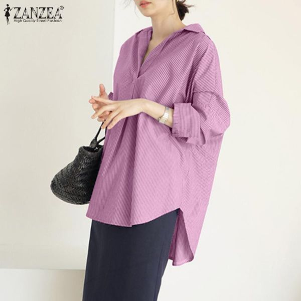 fashion back button shirts women's irregular blouses zanzea casual long sleeve blusas female lapel striped oversized tunic &, White
fashion back button shirts women's irregular blouses zanzea casual long sleeve blusas female lapel striped oversized tunic &, White