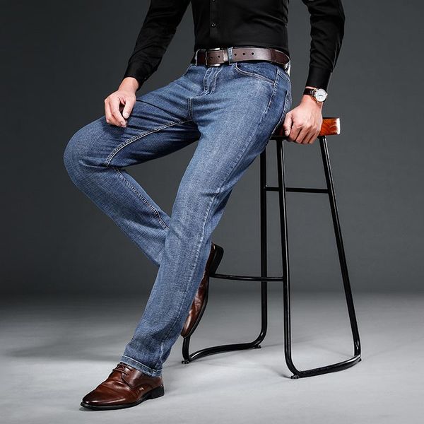 men's jeans 2021 spring and autumn smart stretch business fashion regular denim trousers large size 29-40, Blue
men's jeans 2021 spring and autumn smart stretch business fashion regular denim trousers large size 29-40, Blue