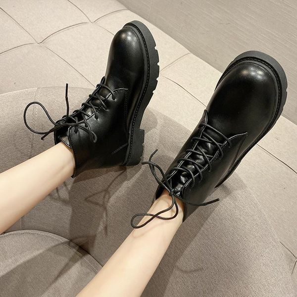 autumn winter boots women shoes woman solid black leather warm plush british style lace up fashion ankle
autumn winter boots women shoes woman solid black leather warm plush british style lace up fashion ankle