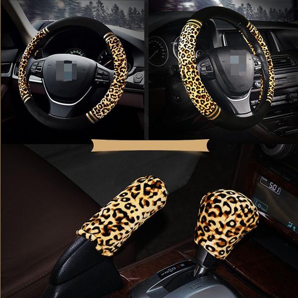 steering wheel covers 38cm fashion leopard car cover interior universal faux hand brake & gear anti-slip accessories
steering wheel covers 38cm fashion leopard car cover interior universal faux hand brake & gear anti-slip accessories
