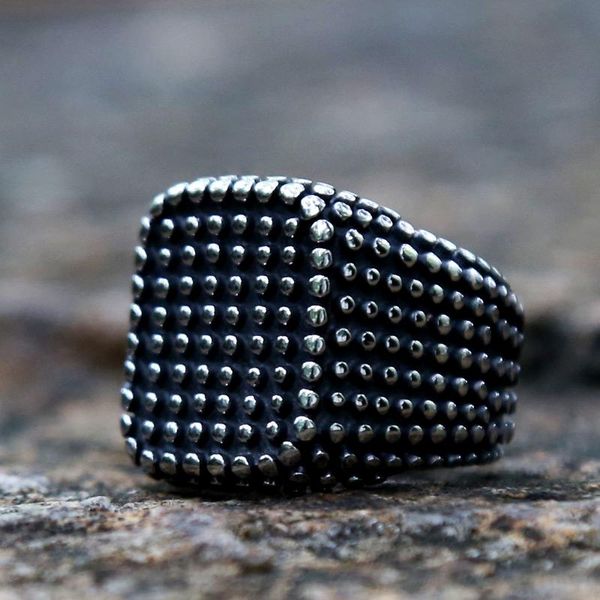 cluster rings unique bumps square for men and women vintage stainless steel punk biker ring heavy metal gothic jewelry wholesale, Golden;silver
cluster rings unique bumps square for men and women vintage stainless steel punk biker ring heavy metal gothic jewelry wholesale, Golden;silver
