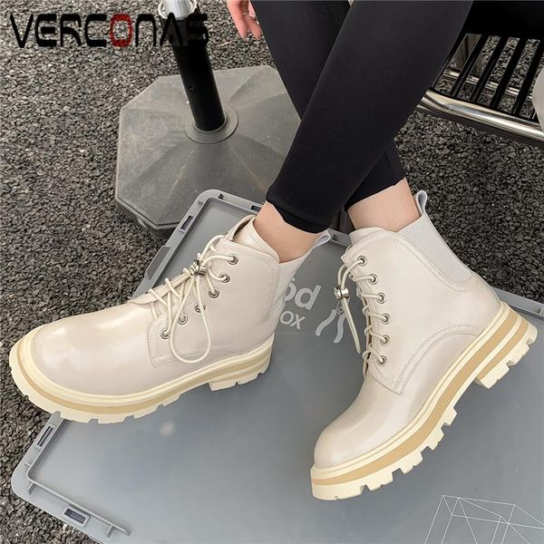 boots verconas outdoor casual women ankle rhinestone lace-up autumn winter genuine leather thick heels shoes woman, Black
boots verconas outdoor casual women ankle rhinestone lace-up autumn winter genuine leather thick heels shoes woman, Black