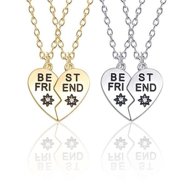 pendant necklaces 2021 friend gold heart shape a rhinestone alloy necklace for women friendship gift, Silver
pendant necklaces 2021 friend gold heart shape a rhinestone alloy necklace for women friendship gift, Silver