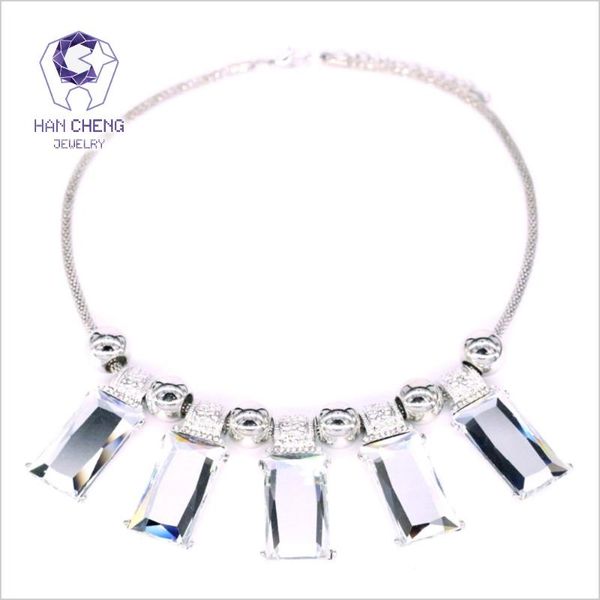 pendant necklaces reflex rectangle created crystal & pendants statement choker necklace women jewelry collier vintage, Silver
pendant necklaces reflex rectangle created crystal & pendants statement choker necklace women jewelry collier vintage, Silver