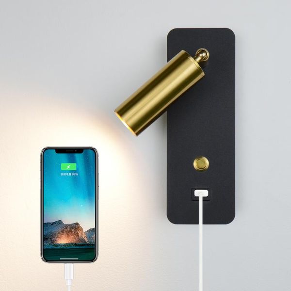 wall lamp modern led lights with switch and usb interface 7w white black/golden for corridor aisle bedroom beside sconce
wall lamp modern led lights with switch and usb interface 7w white black/golden for corridor aisle bedroom beside sconce