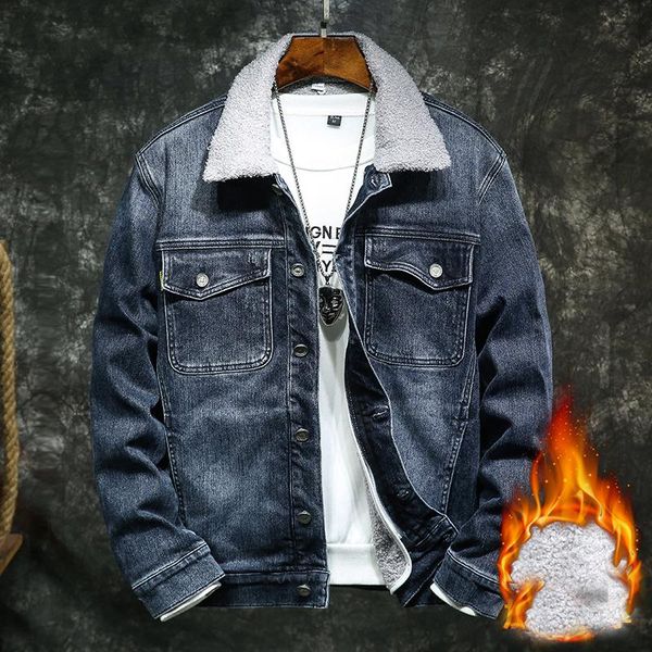 men's jackets men jacket and coat trendy warm fleece thick denim 2021 winter fashion mens jean outwear male cowboy plus size 4xl, Black;brown
men's jackets men jacket and coat trendy warm fleece thick denim 2021 winter fashion mens jean outwear male cowboy plus size 4xl, Black;brown
