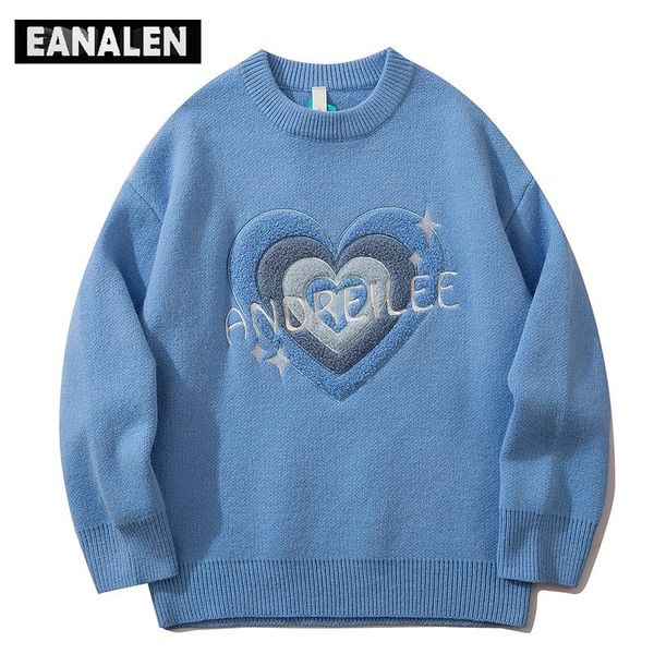 men's sweaters harajuku vintage embroidery love graphic ugly sweater men street hip-hop jumper knitted women's, blue pullover, White;black
men's sweaters harajuku vintage embroidery love graphic ugly sweater men street hip-hop jumper knitted women's, blue pullover, White;black