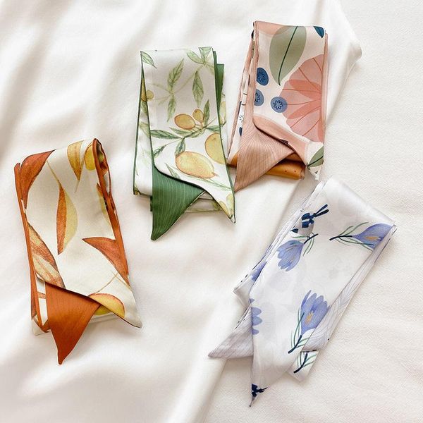 scarves 2021 long narrow hair band silk scarf women bag skinny elegant neckerchief headband for ladies accessories, Blue;gray
scarves 2021 long narrow hair band silk scarf women bag skinny elegant neckerchief headband for ladies accessories, Blue;gray
