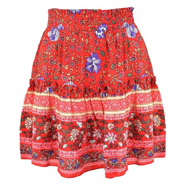 bohemian style beach party loose casual ladies short skirt print ruffle a-line clothes satin mini falda skirts, Black
bohemian style beach party loose casual ladies short skirt print ruffle a-line clothes satin mini falda skirts, Black