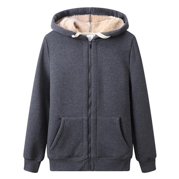 women's hoodies & sweatshirts autumn and winterr plus velvet thickened ladies hoodie loose zipper drawstring casual women sweatshirt la, Black
women's hoodies & sweatshirts autumn and winterr plus velvet thickened ladies hoodie loose zipper drawstring casual women sweatshirt la, Black